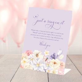 Teken van de vlinderring reclamebord met voetstuk