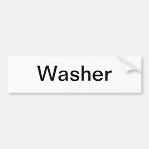 Teken van de wasmachine bumpersticker