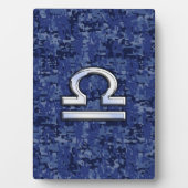 Teken van de Weegdierentuin op Blue Digital Camouf Fotoplaat (voorkant)