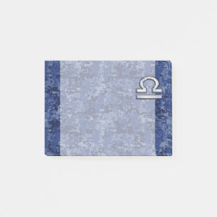 Teken van de Weegdierentuin op Blue Digital Camouf Post-it® Notes