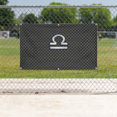 Teken van de Weegdierentuin op zwarte koolstofveze Spandoek (Insitu)