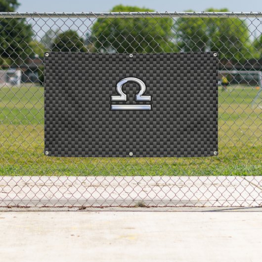 Teken van de Weegdierentuin op zwarte koolstofveze Spandoek (Insitu)