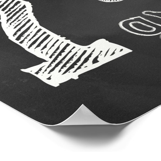 Teken van de zevende rang - Chalkboard Poster (Hoek)