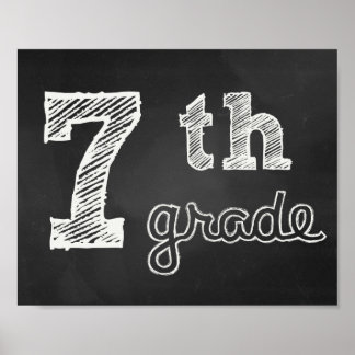 Teken van de zevende rang - Chalkboard Poster