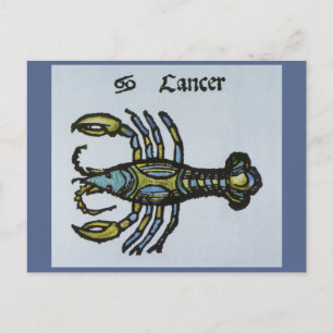 teken van de Zodiac, kanker de krab Briefkaart