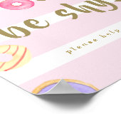 Teken van Donut Wall/Bar-partij Poster (Hoek)