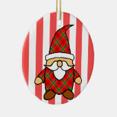 Teken van een Mopshond-keramiekornament in cartoon Keramisch Ornament (Rechts)