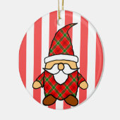 Teken van een Mopshond-keramiekornament in cartoon Keramisch Ornament (Links)