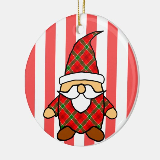 Teken van een Mopshond-keramiekornament in cartoon Keramisch Ornament (Links)