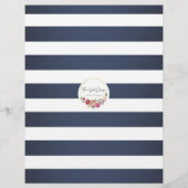 Teken van een nautisch bruidsdouchebericht in een  (Achterkant)