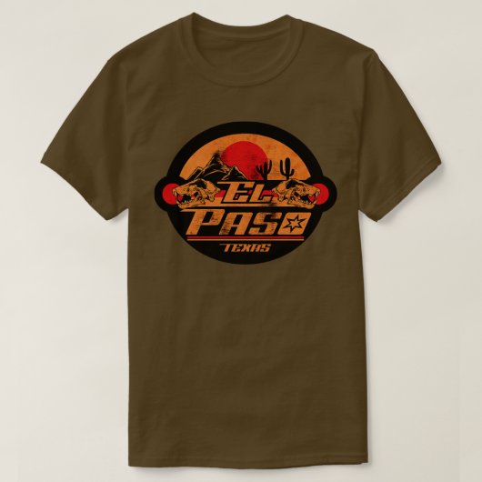 Teken van El Paso Texas T-shirt (Design voorkant)