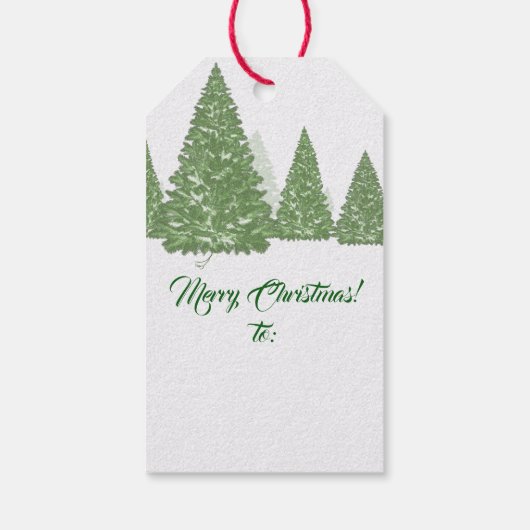 Teken Van Familie Vrolijk Kerstfeest Naar Gift Lab Cadeaulabel (Achterkant)