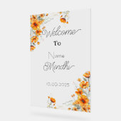 Teken van Floral Acrylic Mendhi Acryl Bord (Hoek)