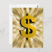 teken van geld briefkaart (Voorkant / Achterkant)