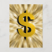 teken van geld briefkaart (Voorkant)