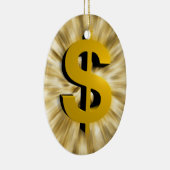 teken van geld keramisch ornament (Rechts)