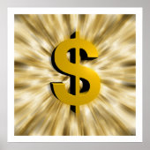 teken van geld poster (Voorkant)