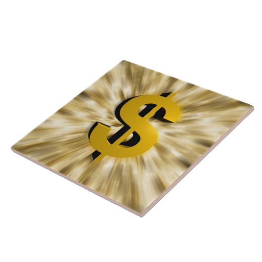 teken van geld tegeltje (Zijkant)