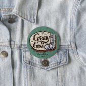  teken van Greasy Gert Ronde Button 7,6 Cm (In situ)