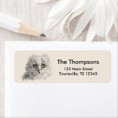 Teken van grote paarden etiket (Insitu)