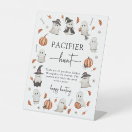 Teken van Halloween-fopspeen Reclamebord Met Voetstuk