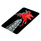 Teken van het centrum van Dallas Pegasus Neon Magneet (Linkerzijde)