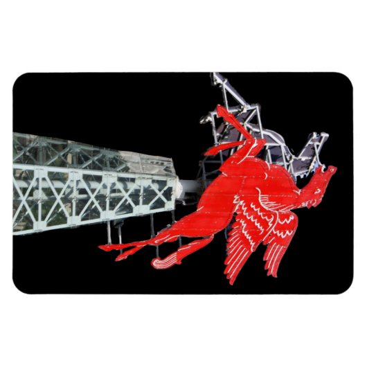 Teken van het centrum van Dallas Pegasus Neon Magneet (Horizontaal)