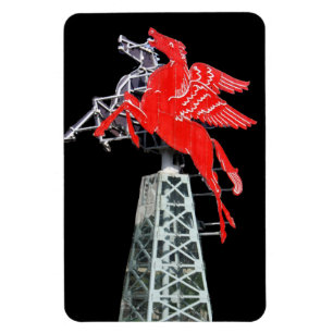 Teken van het centrum van Dallas Pegasus Neon Magneet