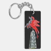 Teken van het centrum van Dallas Pegasus Neon Sleutelhanger (Voorkant Links)