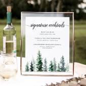 Teken van het Cocktail-menu Teken van de Band van  Poster