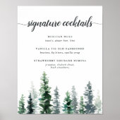 Teken van het Cocktail-menu Teken van de Band van  Poster (Voorkant)