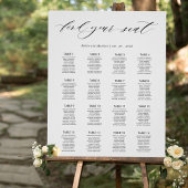 Teken van het Elegant Wedding Reception-zenteschem Poster