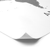 Teken van het Gastboek van de Wereldkaart van de r Poster (Hoek)