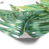 Teken van het station Selfie - Greenery Wedding Poster (Hoek)