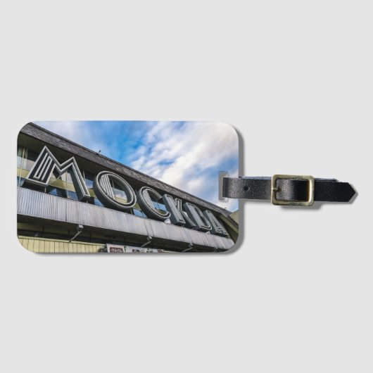 Teken van het treinstation van Moskou Bagagelabel (Voorkant (horizontaal))