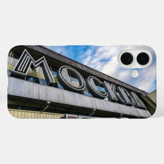 Teken van het treinstation van Moskou Case-Mate iPhone Case (Achterkant (horizontaal))