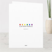 Teken van het zwaard Kunstkaart Kaart (Achterkant)