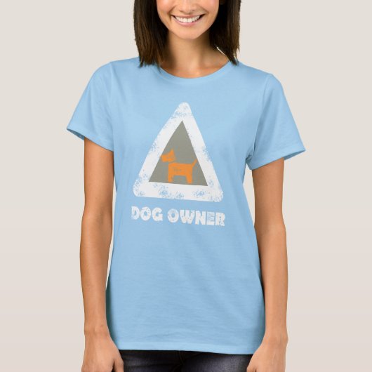 Teken van hondeneigenaar t-shirt (Voorkant)