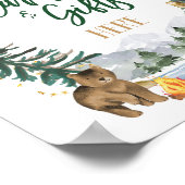 Teken van kaarten en cadeautjes poster (Hoek)