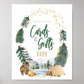 Teken van kaarten en cadeautjes poster (Voorkant)