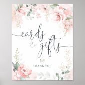 Teken van kaarten en cadeautjes poster (Voorkant)