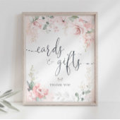 Teken van kaarten en cadeautjes poster