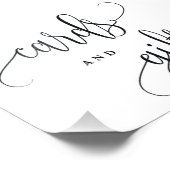 Teken van kaarten Kies uw grootte liefdevol kallig Foto Afdruk (Hoek)