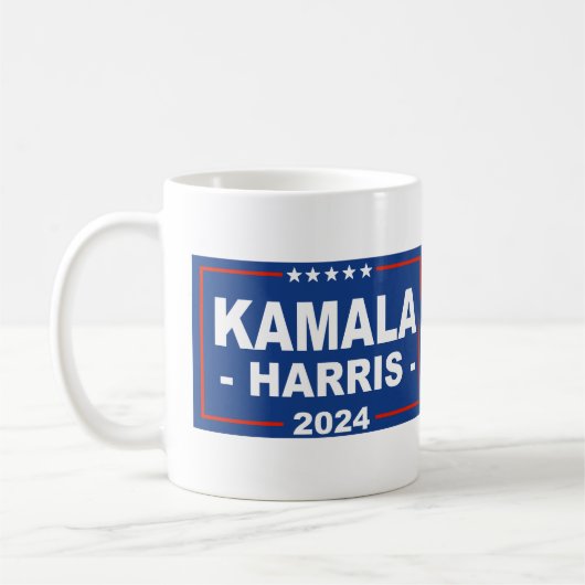 Teken van Kamala Harris Maga Koffiemok (Links)