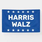 Teken van Kamala Harris Tim Walz Yard Spandoek (Horizontaal)
