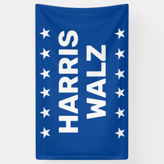 Teken van Kamala Harris Tim Walz Yard Spandoek (Verticaal)