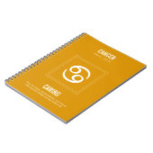 Teken van kanker astrologie notitieboek (Linkerzijde)