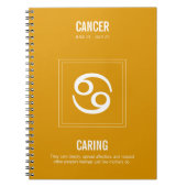 Teken van kanker astrologie notitieboek (Voorkant)