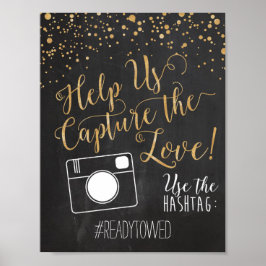 Teken van Label voor weddenschappen en twitteraars Poster