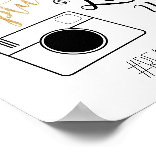 Teken van Label voor weddenschappen en twitteraars Poster (Hoek)